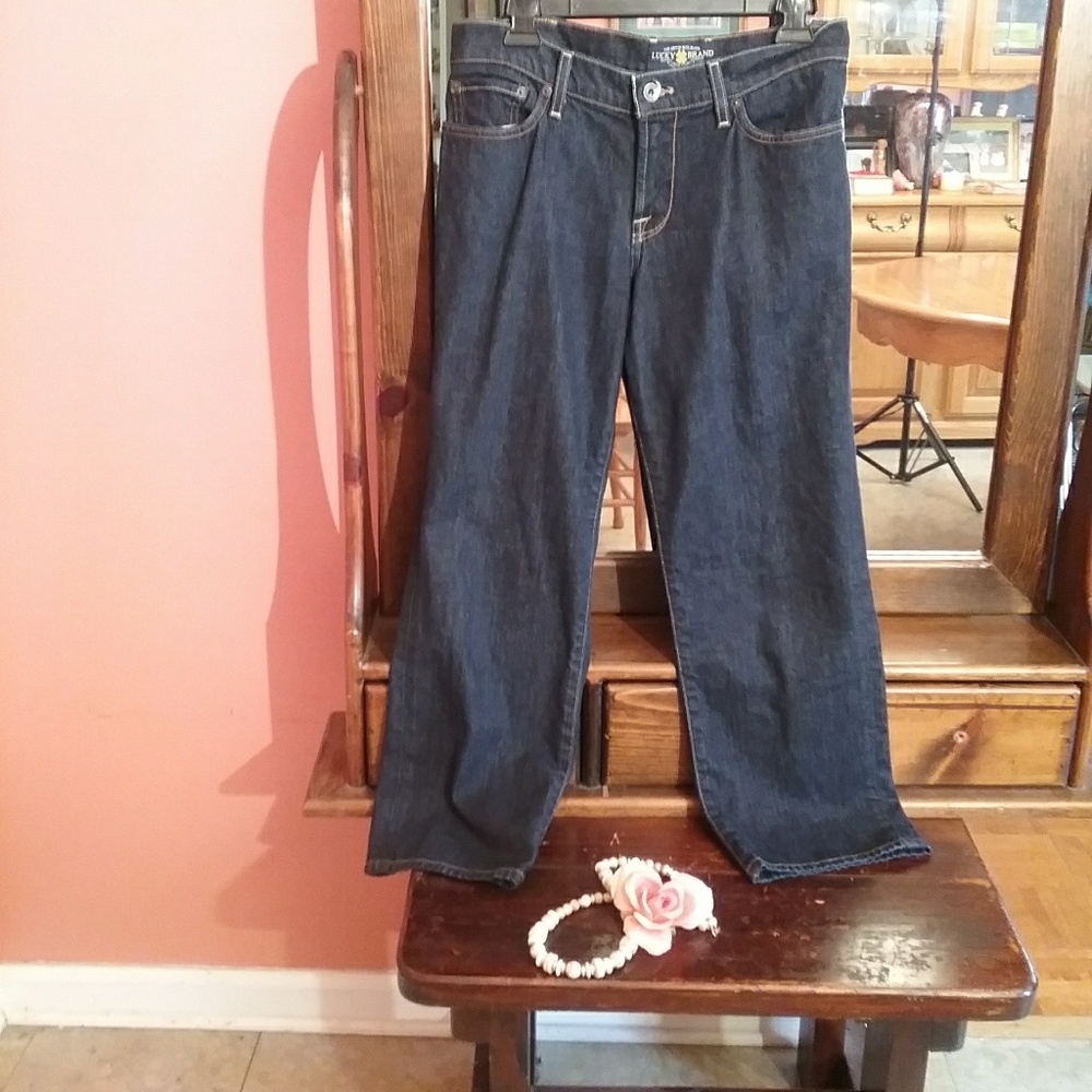 Lucky Brand denim capris jeans.